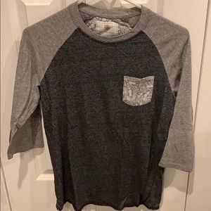 On the byas 3/4 length tshirt